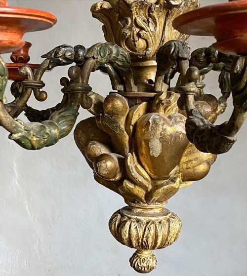 18THC ITALIAN GILTWOOD CANDELABRA - ADDITIONAL PHOTO 8
