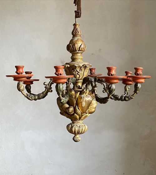 18THC ITALIAN GILTWOOD CANDELABRA - ADDITIONAL PHOTO 9