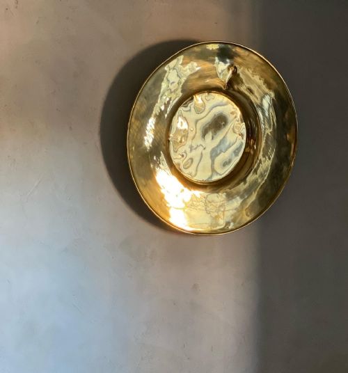 GEORGIAN BRASS ALMS DISH - ADDITIONAL PHOTO 2