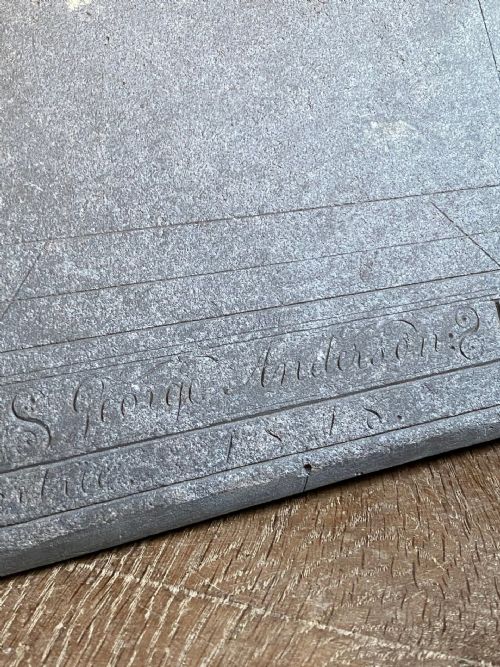 ANTIQUE SLATE SUNDIAL - ADDITIONAL PHOTO 2