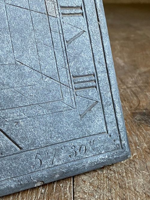 ANTIQUE SLATE SUNDIAL - ADDITIONAL PHOTO 3
