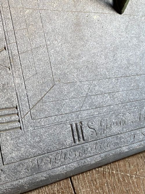 ANTIQUE SLATE SUNDIAL - ADDITIONAL PHOTO 7