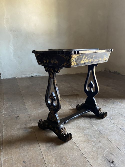 LACQUERED CHINESE WORK TABLE - ADDITIONAL PHOTO 7
