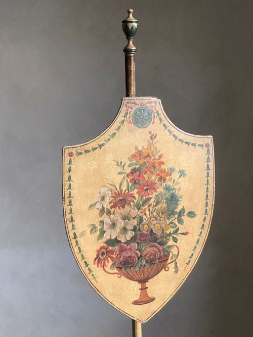 REGENCY PAINTED POLE SCREEN - ADDITIONAL PHOTO 5