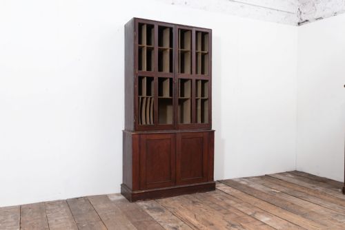 ANTIQUE PIGEON HOLE CUPBOARD - ADDITIONAL PHOTO 8
