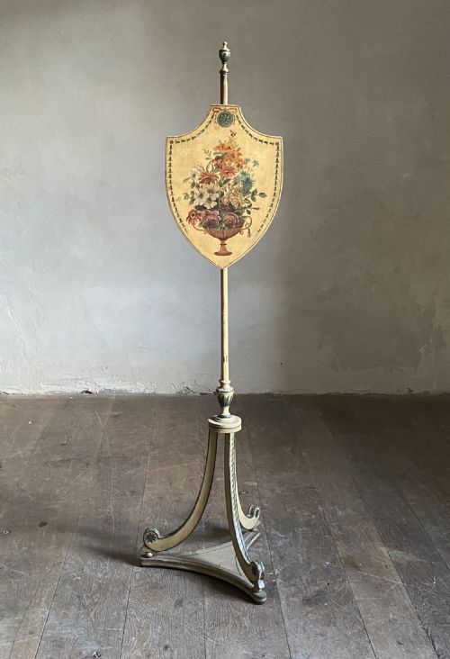 REGENCY PAINTED POLE SCREEN - ADDITIONAL PHOTO 3