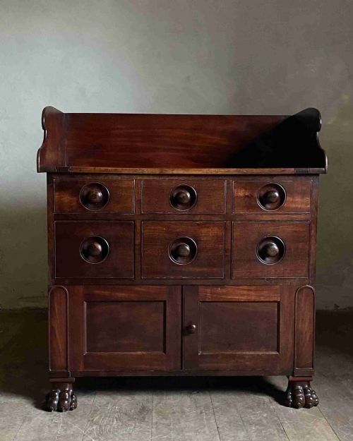 REGENCY MAHOGANY WASH STAND CHEST - ADDITIONAL PHOTO 7