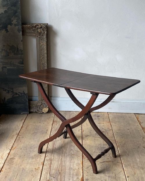 19THC MAHOGANY COACHING TABLE - ADDITIONAL PHOTO 3