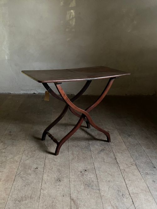 19THC MAHOGANY COACHING TABLE - ADDITIONAL PHOTO 4