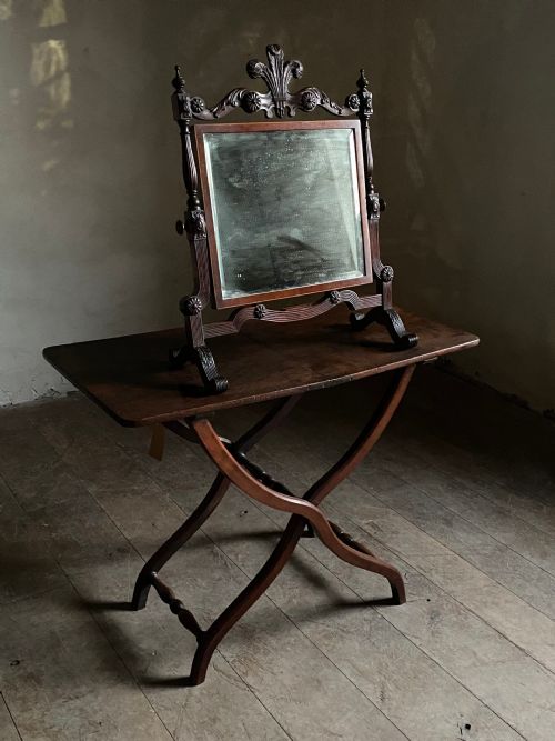 19THC MAHOGANY COACHING TABLE - ADDITIONAL PHOTO 5