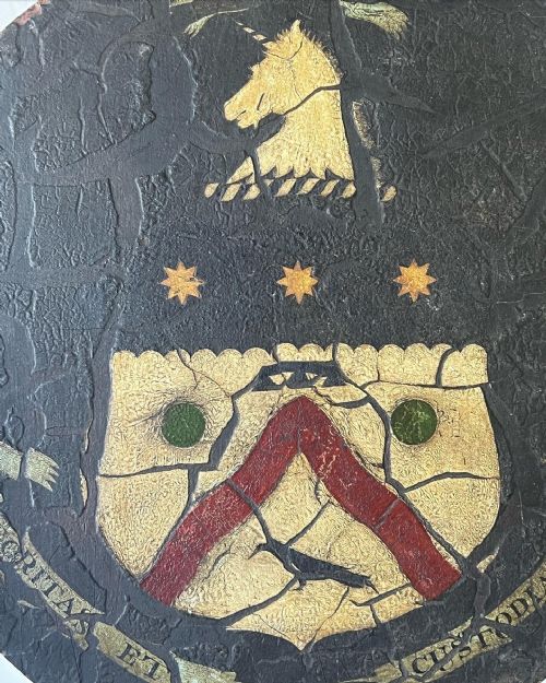 PAINTED ARMORIAL ROUNDEL - ADDITIONAL PHOTO 6