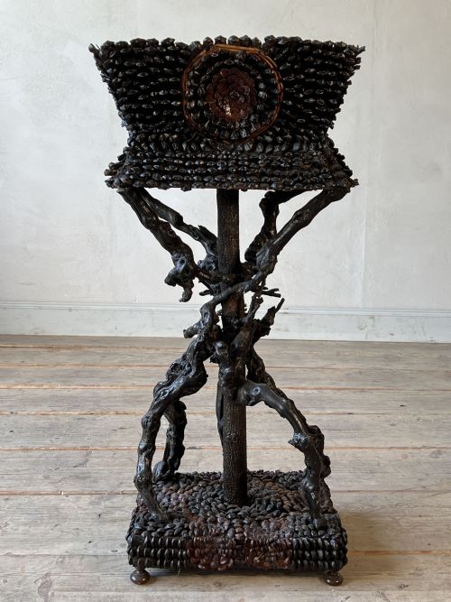 FOLK ART RUSTIC GROTTO JARDINIERE - ADDITIONAL PHOTO 1