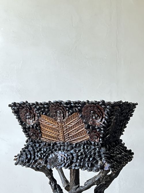 FOLK ART RUSTIC GROTTO JARDINIERE - ADDITIONAL PHOTO 5