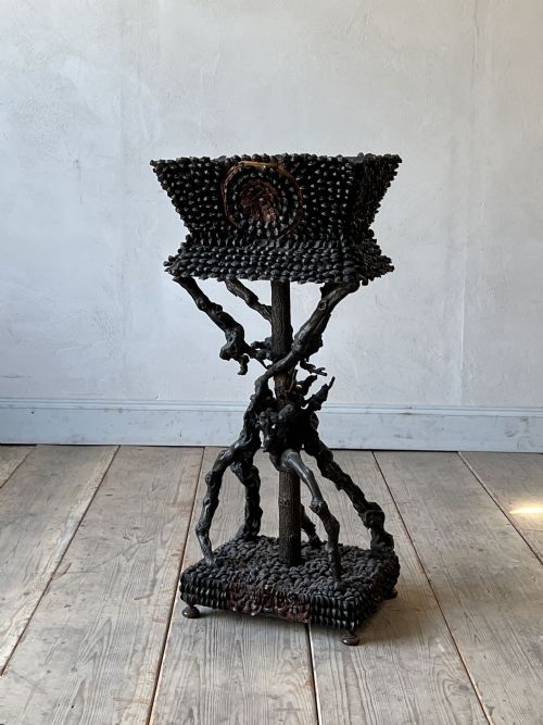 FOLK ART RUSTIC GROTTO JARDINIERE - ADDITIONAL PHOTO 6