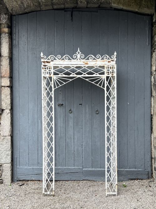 early 19thc wrought iron porch - CATEGORY: ANTIQUE MISCELLANEOUS - DATED REGENCY