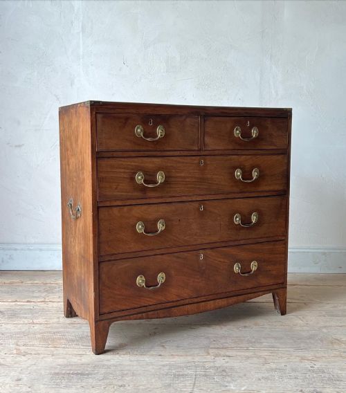 mahogany campaign chest c1800 - CATEGORY: ANTIQUE CHEST OF DRAWERS - DATED GEORGIAN