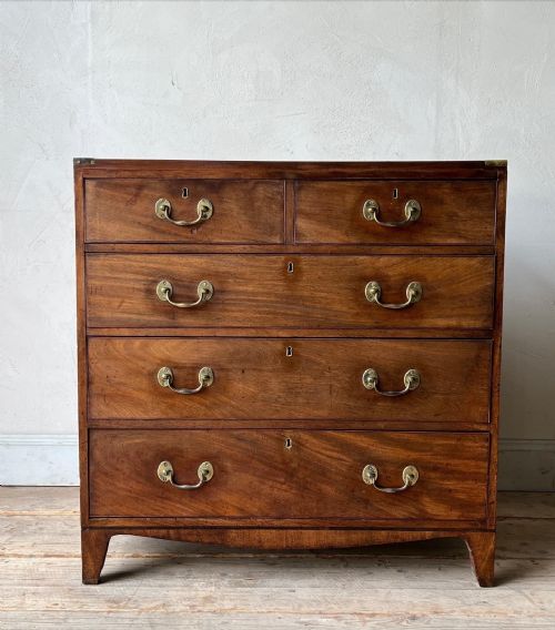 MAHOGANY CAMPAIGN CHEST C1800 - ADDITIONAL PHOTO 4