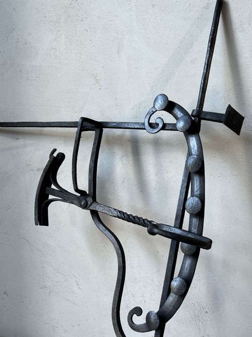 18THC WROUGHT IRON FIRE CRANE - ADDITIONAL PHOTO 1