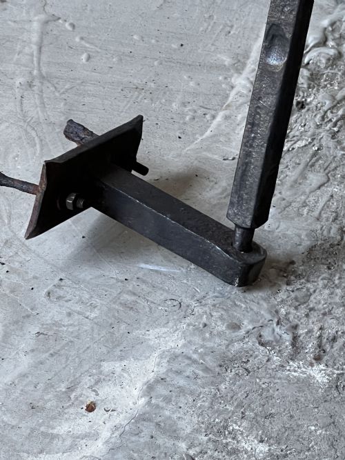 18THC WROUGHT IRON FIRE CRANE - ADDITIONAL PHOTO 2