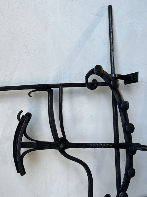 18THC WROUGHT IRON FIRE CRANE - ADDITIONAL PHOTO 3