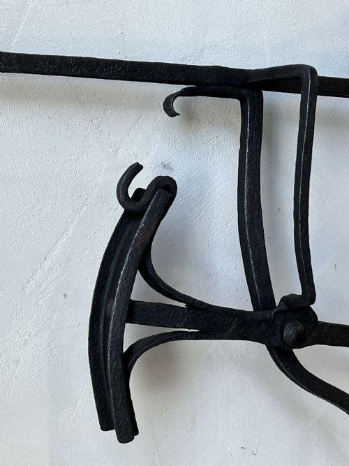 18THC WROUGHT IRON FIRE CRANE - ADDITIONAL PHOTO 6
