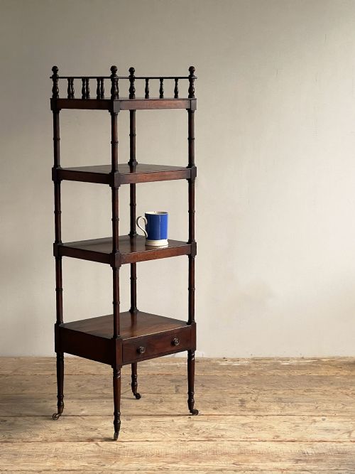 regency mahogany etagere whatnot - CATEGORY: ANTIQUE FURNITURE - DATED REGENCY