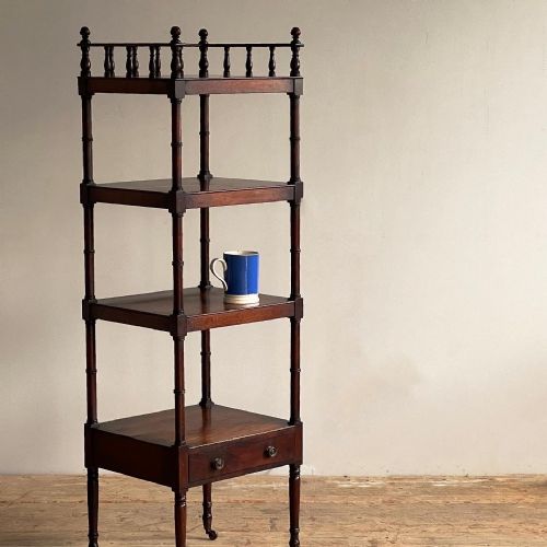 REGENCY MAHOGANY ETAGERE WHATNOT - ADDITIONAL PHOTO 3