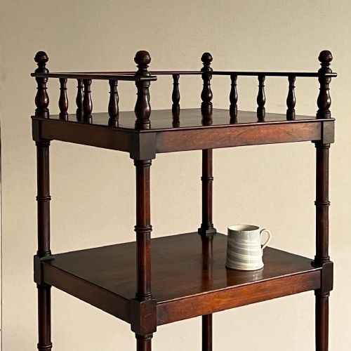 REGENCY MAHOGANY ETAGERE WHATNOT - ADDITIONAL PHOTO 7