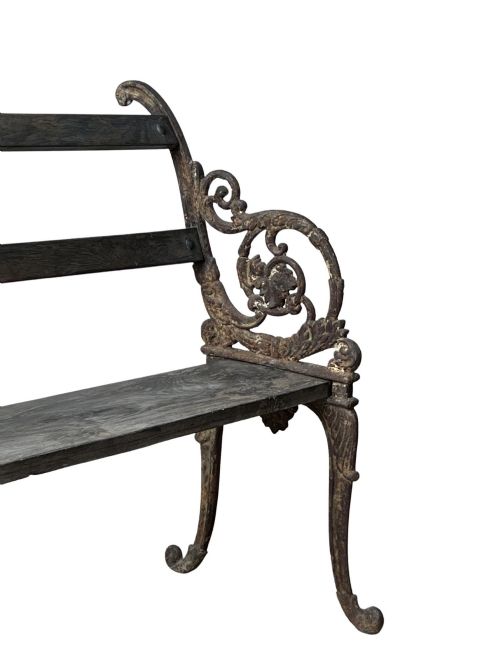 19THC CAST IRON BENCH - ADDITIONAL PHOTO 3