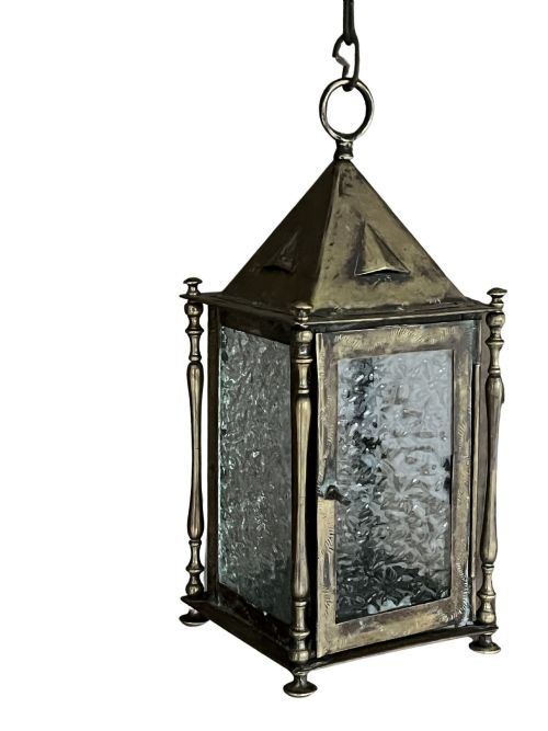 ARTS AND CRAFTS BRASS LANTERN - ADDITIONAL PHOTO 4