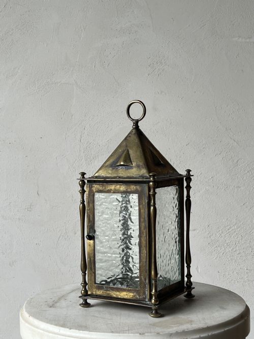 ARTS AND CRAFTS BRASS LANTERN - ADDITIONAL PHOTO 6