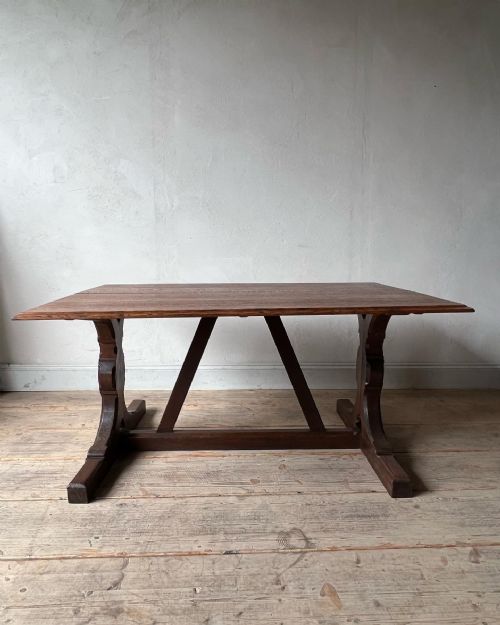 OAK ABBEY TRESTLE TABLE - ADDITIONAL PHOTO 1