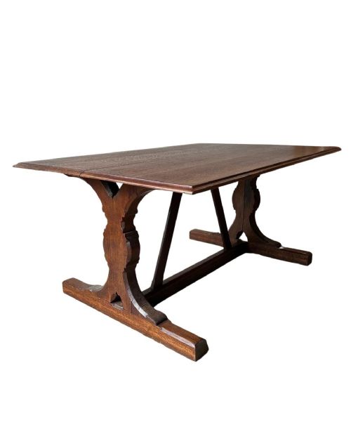OAK ABBEY TRESTLE TABLE - ADDITIONAL PHOTO 2