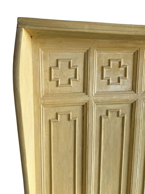 19THC CURVED PINE SETTLE - ADDITIONAL PHOTO 5