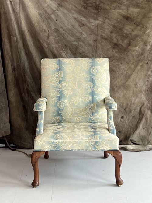 LARGE GEORGE III GAINSBOROUGH ARMCHAIR - ADDITIONAL PHOTO 1