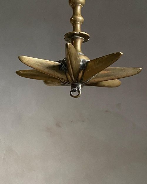 BRASS JUDENSTERN SABBATH LAMP - ADDITIONAL PHOTO 2