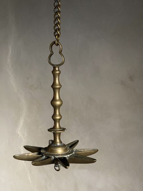 BRASS JUDENSTERN SABBATH LAMP - ADDITIONAL PHOTO 8