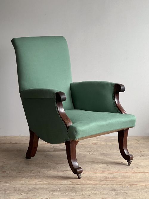 REGENCY UPHOLSTERED ARMCHAIR - ADDITIONAL PHOTO 2