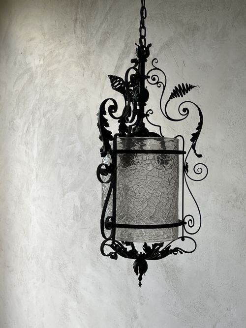 ARTS AND CRAFTS STEEL LANTERN - ADDITIONAL PHOTO 2