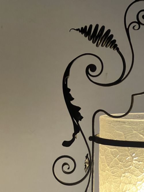 ARTS AND CRAFTS STEEL LANTERN - ADDITIONAL PHOTO 3