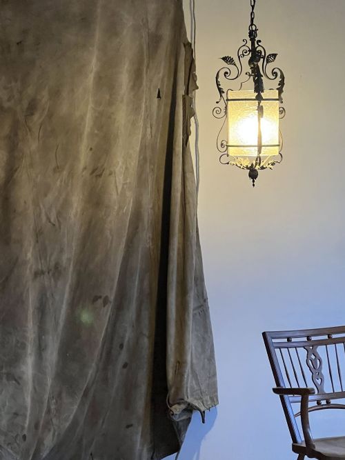 ARTS AND CRAFTS STEEL LANTERN - ADDITIONAL PHOTO 4