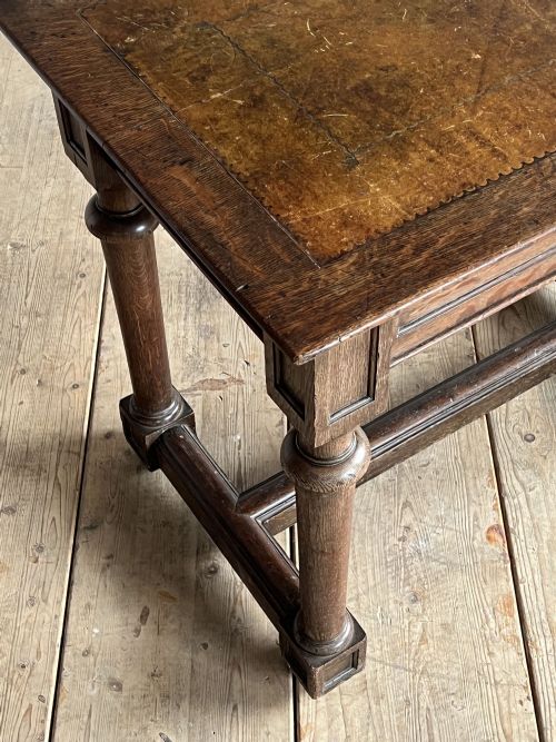 19THC OAK WRITING TABLE - ADDITIONAL PHOTO 1