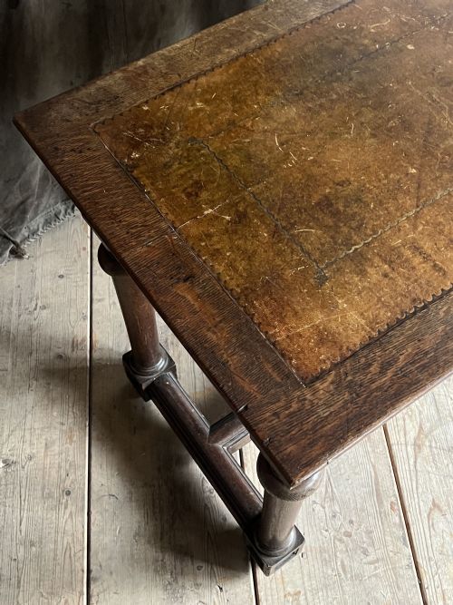 19THC OAK WRITING TABLE - ADDITIONAL PHOTO 2