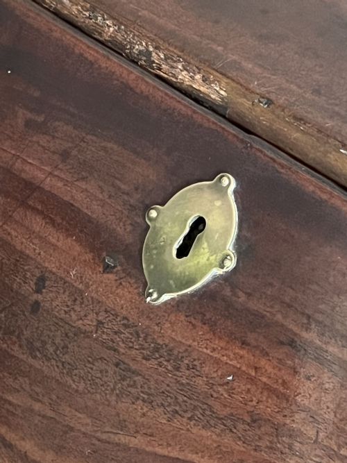 GEORGE III MAHOGANY BUREAU - ADDITIONAL PHOTO 8