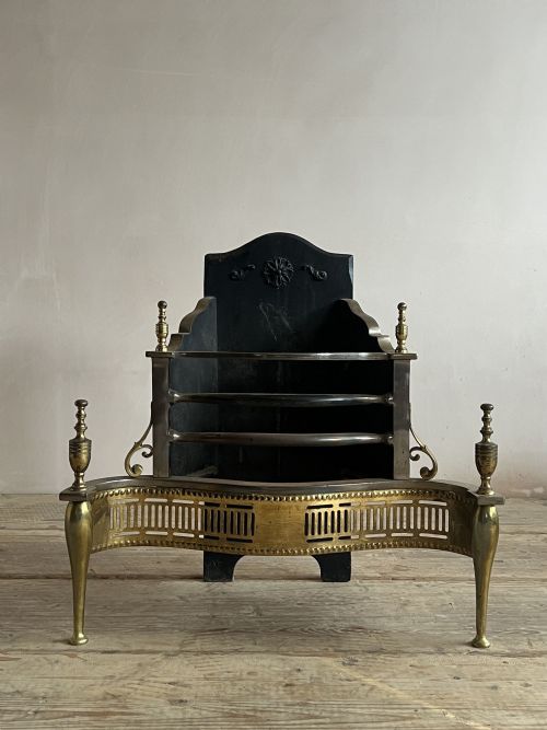 georgian style fire basket - CATEGORY: ANTIQUE FIREPLACES - DATED EDWARDIAN