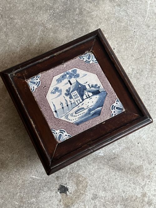 DUTCH DELFT MANGANESE TILE - ADDITIONAL PHOTO 2