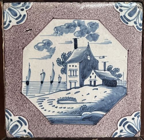 DUTCH DELFT MANGANESE TILE - ADDITIONAL PHOTO 3