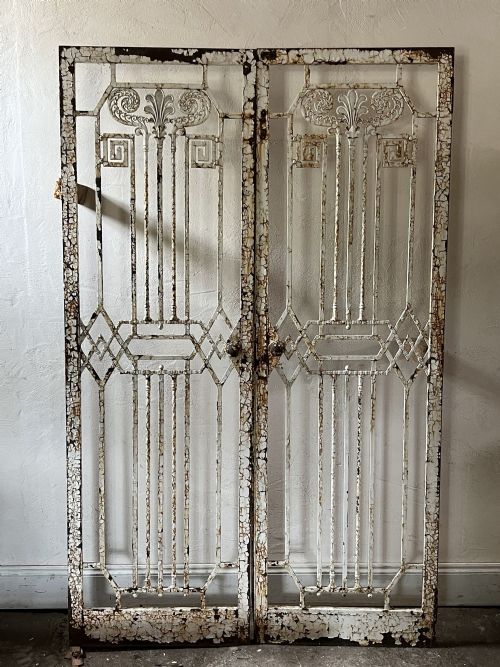 antique cast iron gates - CATEGORY: ANTIQUE MISCELLANEOUS - DATED EDWARDIAN