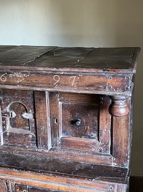 17THC OAK PRESS OR COURT CUPBOARD - ADDITIONAL PHOTO 8
