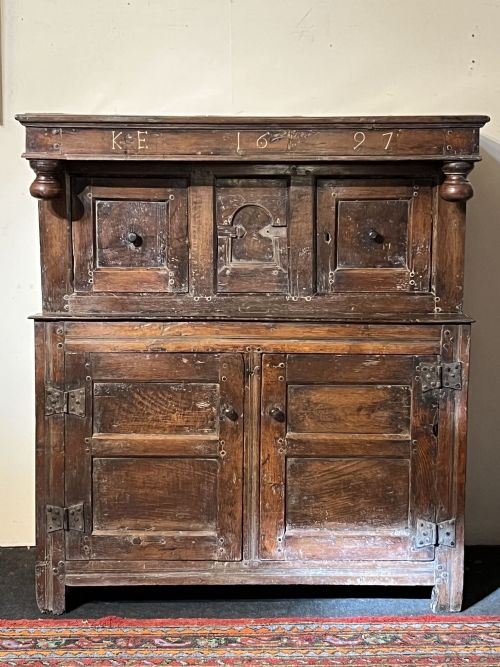 17THC OAK PRESS OR COURT CUPBOARD - ADDITIONAL PHOTO 14